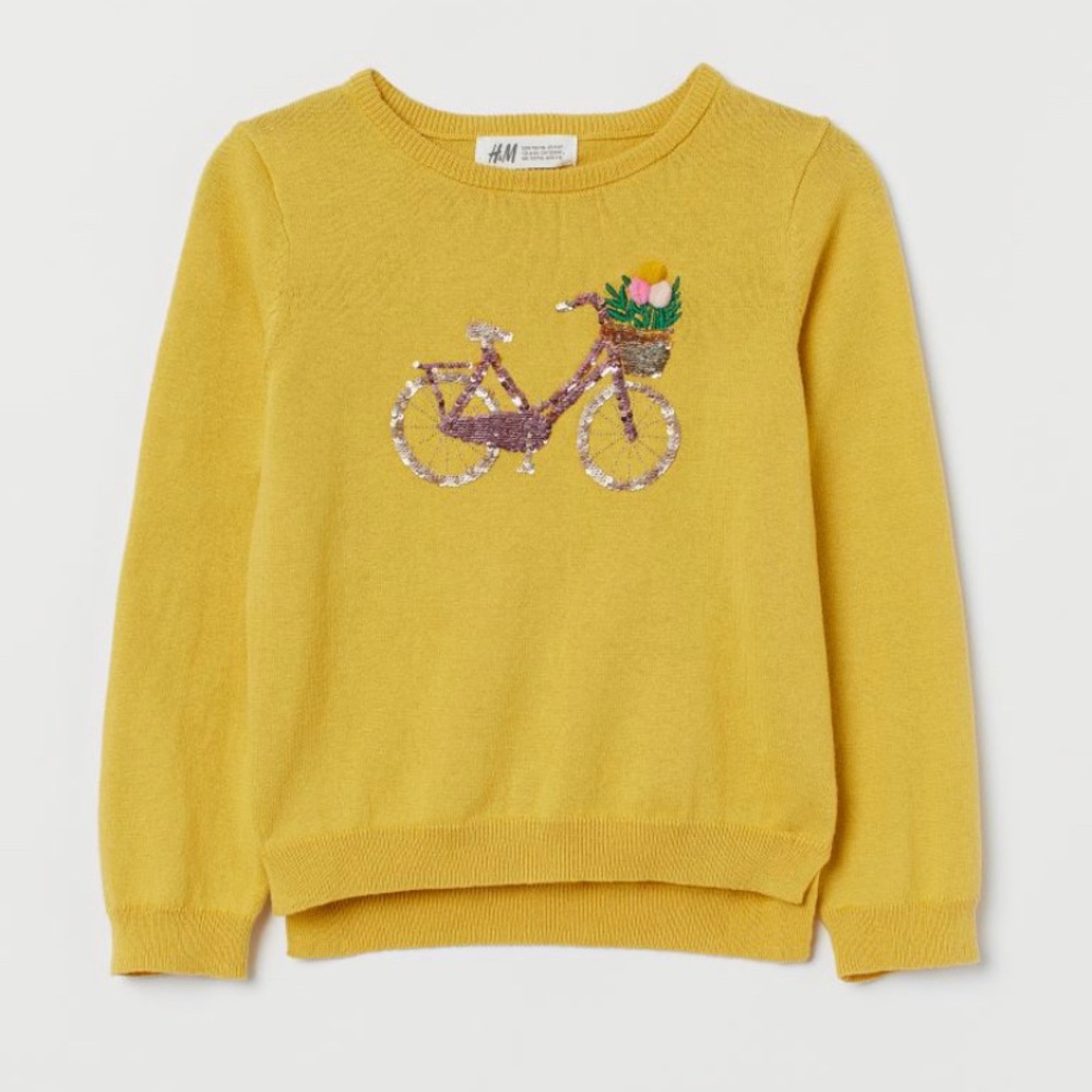 H&M flip sequins sweater